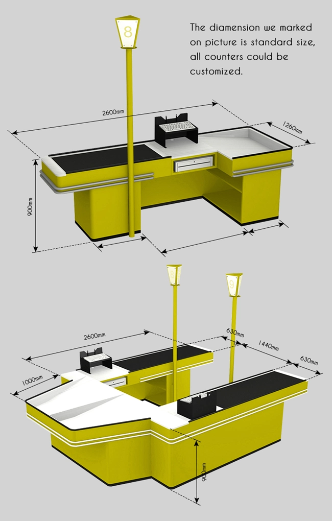 Sophisticated Electronic Grocery Store Checkout Counter for Sale