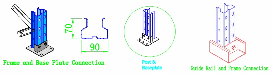 The Latest Warehouse Rack Multi Storage Rack Supported Mezzanince for Plastic Pallet.