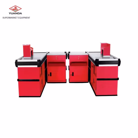 Kundenspezifische Design-Kassenkasse mit roter Farbe