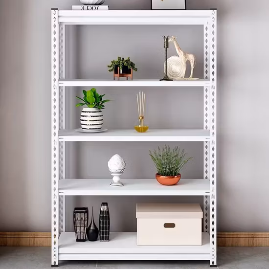 China-Lieferant maßgeschneiderte leichte, geschlitzte Winkelstahlregale, Metallregale, Einheitsregale